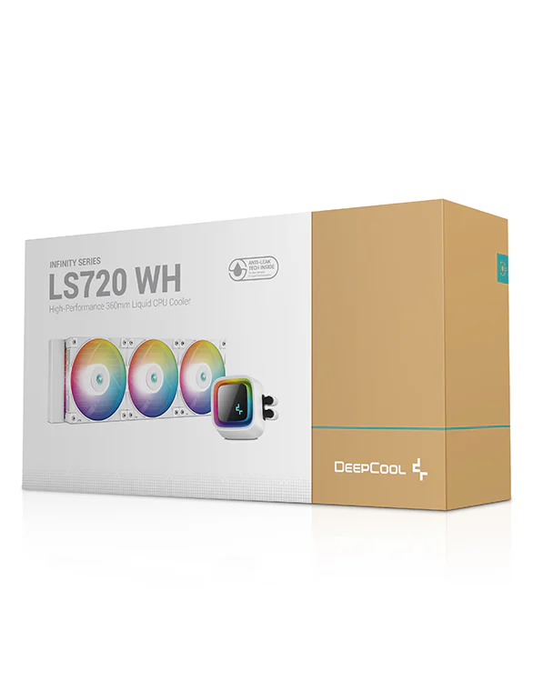 DeepCool Infinity Series LS720 360MM AIO ARGB Liquid Cooler - White DeepCool Infinity Series LS720 360MM AIO ARGB Liquid Cooler - White